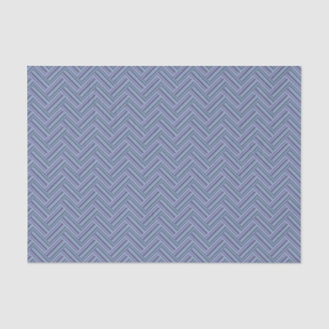Blaugraue Streifen Seidenpapier (Vorderseite)