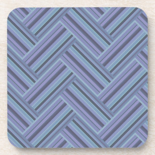 Blaugraue Streifen Untersetzer