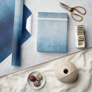 Blaugraue Textur Geschenkpapier