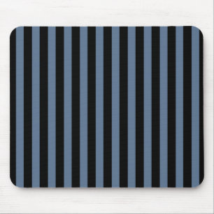 Blaugraue und schwarze Streifen Mousepad