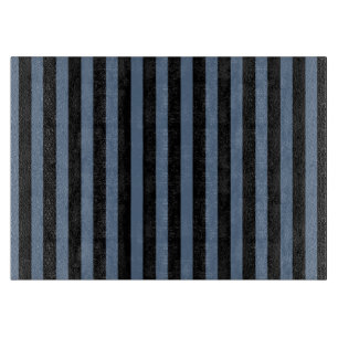 Blaugraue und schwarze Streifen Schneidebrett