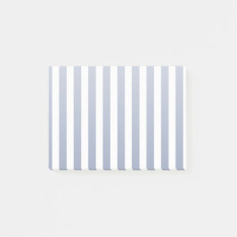 Blaugraue und weiße Streifen Post-it Klebezettel