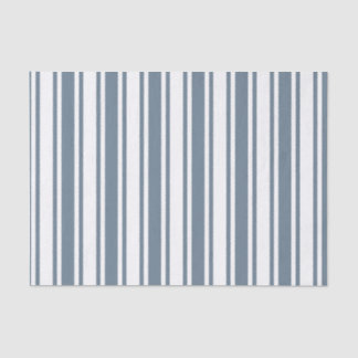 Blaugraue und weiße Streifen Seidenpapier