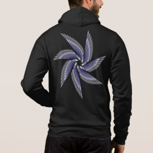 blaugrauer Männerhoodie Hoodie