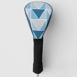Blaugraues geometrisches Dreiecksmuster Golf Headcover