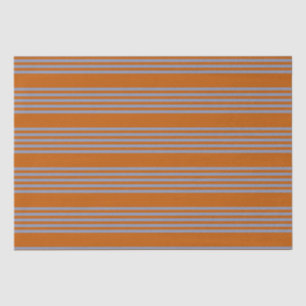 Blaugraues und verbranntes 5-Streifen-Muster Seidenpapier