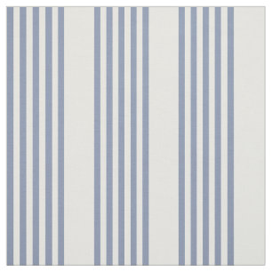 Blaugraues und weißes Fünf-Streifen-Muster Stoff