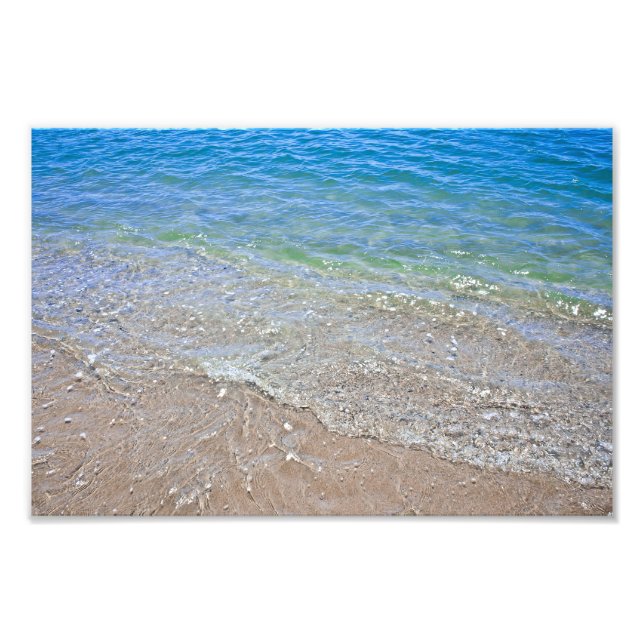 Blaugrün-Abstrakt-Wasseraufnahme Fotodruck (Vorne)