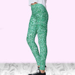 Blaugrün aquamarin modernes, trendiges Muster Leggings<br><div class="desc">Diese gemusterten,  dunkelweißen und aquamarinen Leggings sind ein gutes Grundmuster,  das für Yoga-Kurse oder einfach nur für die Unterhaltung niedlich ist.</div>