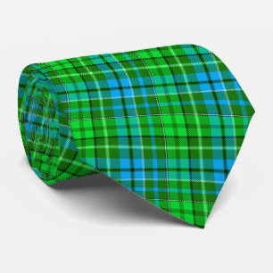 Blaugrün kariert Tartan Grün Krawatte