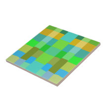 Blaugrün Orange Lila Creamy Muster Abstrakt