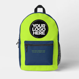 Blaugrün | Personalisiertes Firmenlogo und Text Bedruckter Rucksack