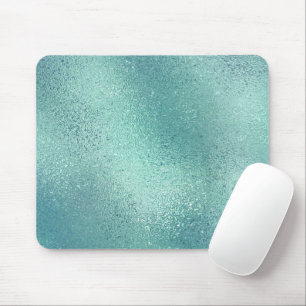 Blaugrün schimmernde abstrakte Textur Mousepad
