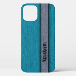 Blaugrün und Grau Professionell Modern Case-Mate iPhone Hülle
