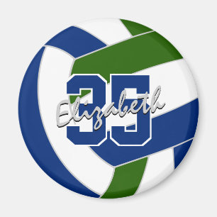 Blaugrün Volleyball Team Farben Geschenke Magnet