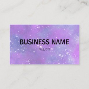 blaugrüne Aquarellschrift für moderne Unternehme Visitenkarte