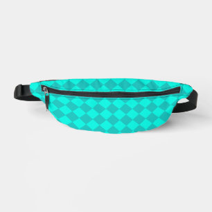 Blaugrüne Diamant-Prüfmuster Bauchtasche