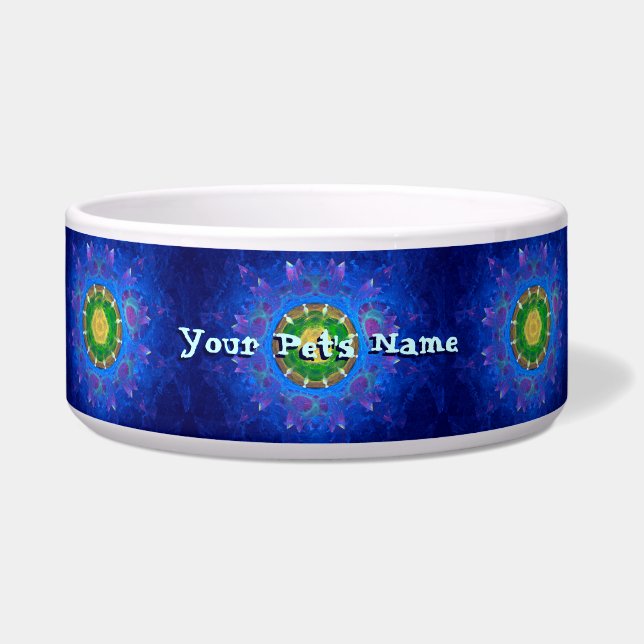 Blaugrüne Gefärbte Krawatte Napf (Vorderseite)