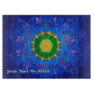 Blaugrüne Gefärbte Krawatte Schneidebrett