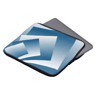 Blaugrüne Geometrie Laptopschutzhülle