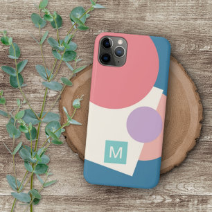 Blaugrüne Pastell-Pfirsich-Rosa Violett Lila Mosai iPhone 16 Pro Max Hülle