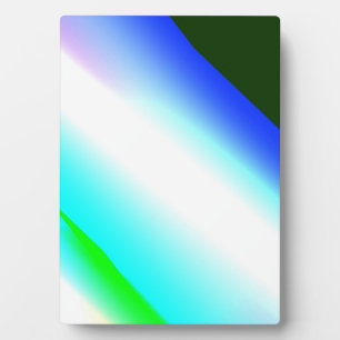 Blaugrüne Regenbogen-Abstrakt-Textur-Muster-Kunst Fotoplatte
