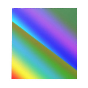Blaugrüne Regenbogen-Abstrakt-Textur-Muster-Kunst Notizblock