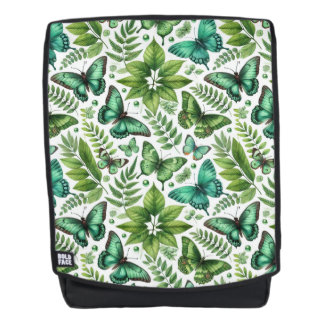 Blaugrüne Schmetterlinge Rucksack