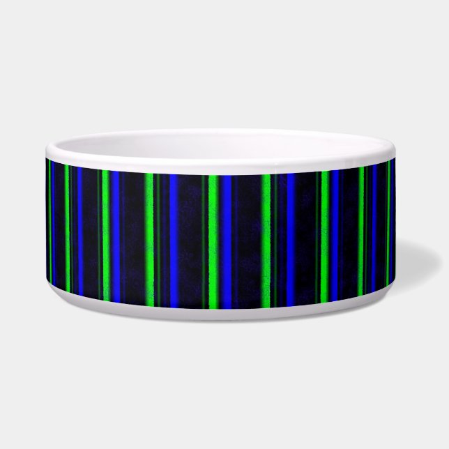 blaugrüne schwarze Streifen Napf (Vorderseite)