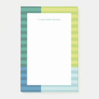 Blaugrüne Streifen lustige farbige Rahmen personal