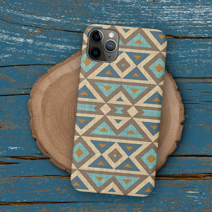 Blaugrüne Türkis Orange Braune Amerikanische India Case-Mate iPhone Hülle
