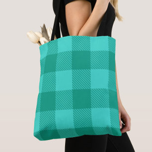 Blaugrüne und Türkis Gingham Karo Design
