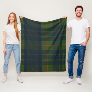 Blaugrüner und roter Tartan-Karodecke Fleecedecke