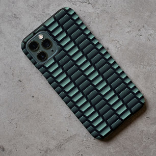 Blaugrünes industrielles Edelstahl-Kunstwerk Case-Mate iPhone Hülle