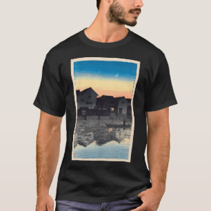 Blaugrünes Silber und Rosa Gold Glitzer-Faux-Schim T-Shirt