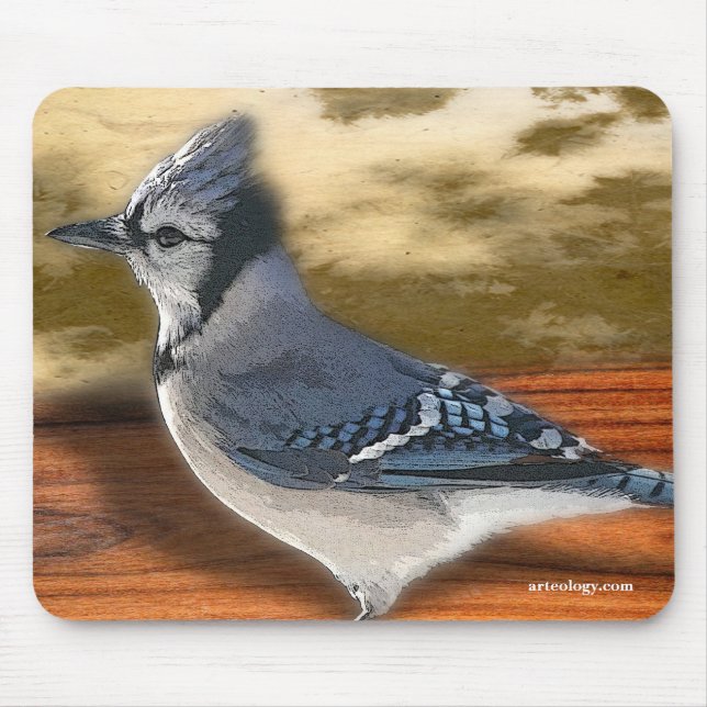 BLAUHÄHER MOUSEPAD (Vorne)