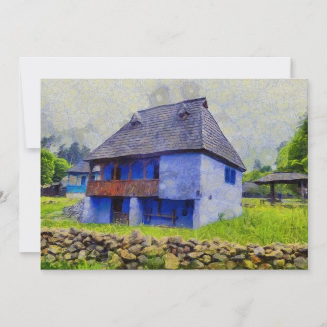 Blauhausmalerei (Vorderseite)