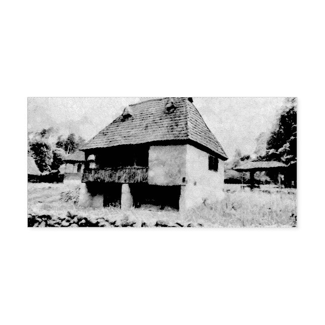 Blauhausmalerei Permastempel (Design)