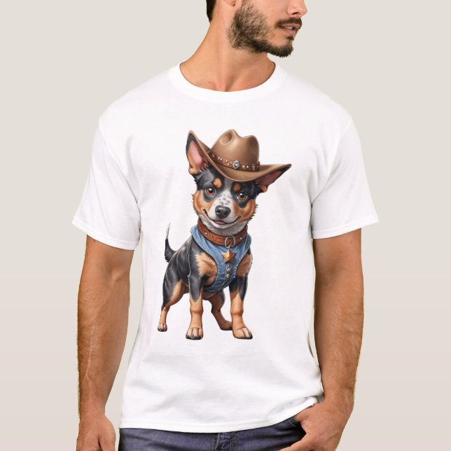 Blauhelm-Australischer Rinderhund Shirts (Vorderseite)