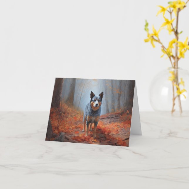 Blauhelm im Herbst Inspiriert Fall Karte (Gelbe Blume)