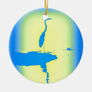 Blauhelme Keramik Ornament