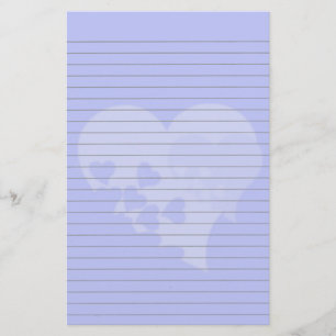 Blauherz-Lined-Stationery Briefpapier