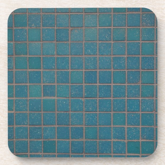 Blaukacheln Getränkeuntersetzer (Vorderseite)