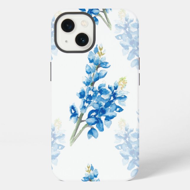 Blaukappen-Muster iPhone Hülle (Rückseite)