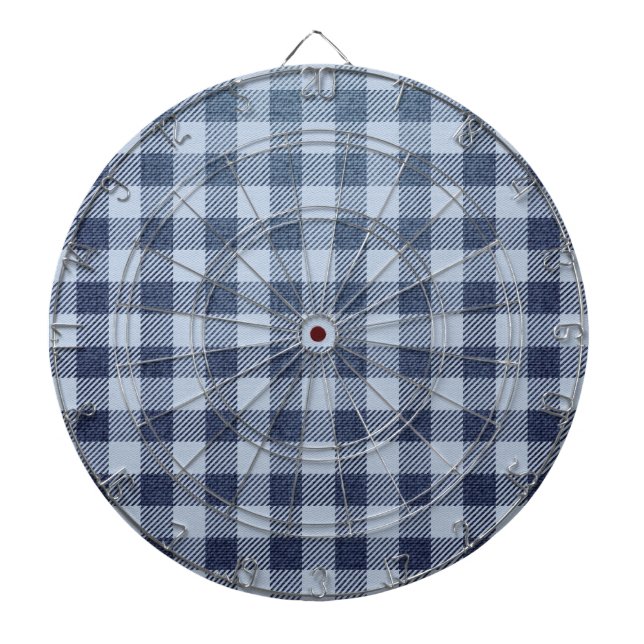 Blaukariert Dartscheibe (vorne)