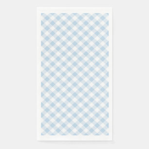 Blaukariert Serviette