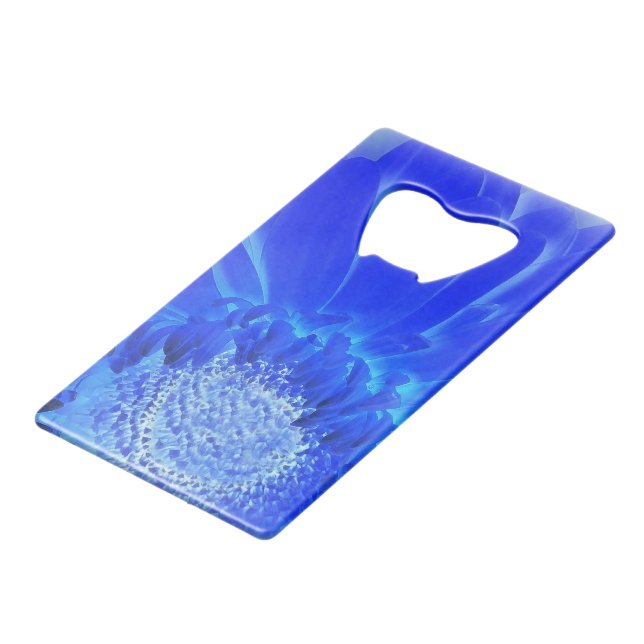 Blaukehlchen Geldbeutel Flaschenöffner (Rückseite Schrägansicht)