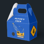 Blaukinderbaupapier Geschenkschachtel<br><div class="desc">Feiern Sie das besondere Ereignis Ihres jungen Festers mit einem bauthematischen Party. Einfache Party Papier Gunst Box mit Bauthema. Vollständig personalisierbar und in drei kräftigen,  jugendlichen Farben erhältlich. Kontaktieren Sie uns für Hilfe bei der Personalisierung oder Anpassung an Ihre Bedürfnisse.</div>