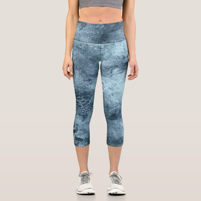 Blaukoralle Capri Leggings (Vorderseite)