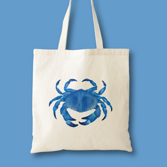 Blaukrabbe Tragetasche (Blue crab tote bag)